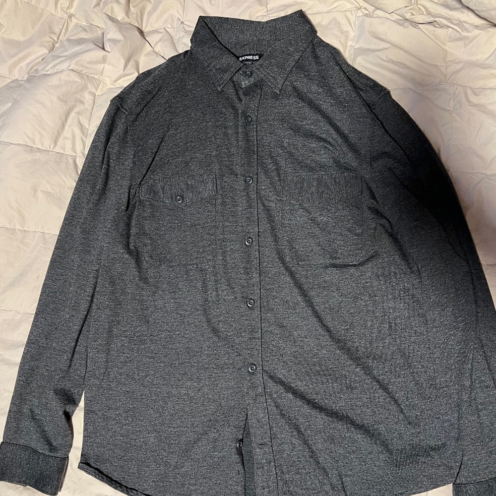 Express Long Sleeve Button Up Soft Cotton